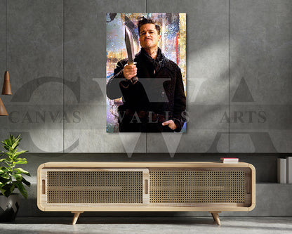Inglourious Basterds Canvas Wall Art Abstract Movie Poster Print