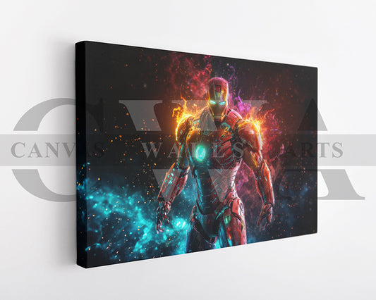Iron Man Divine Vengeance Canvas Wall Art