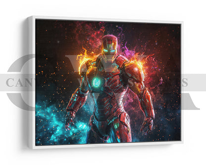 Iron Man Divine Vengeance Canvas Wall Art