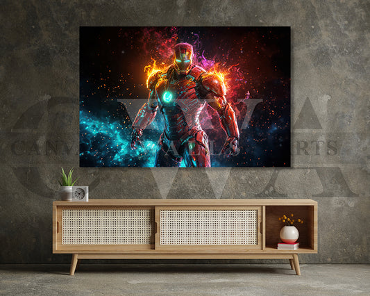 Iron Man Divine Vengeance Canvas Wall Art