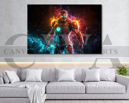Iron Man Divine Vengeance Canvas Wall Art