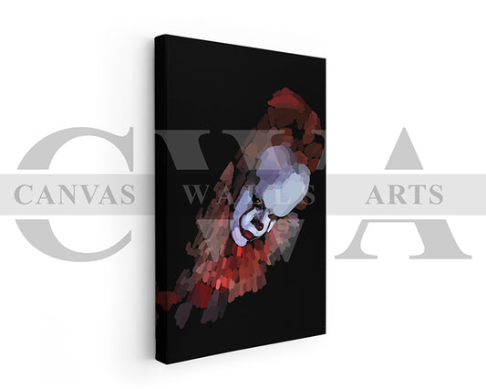 It Canvas Wall Art Abstract Movie Poster