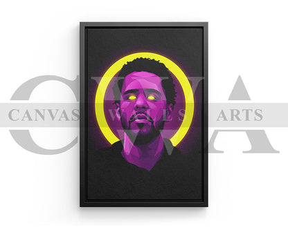 J Cole American Rapper Canvas Wall Art
