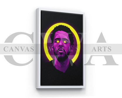 J Cole American Rapper Canvas Wall Art
