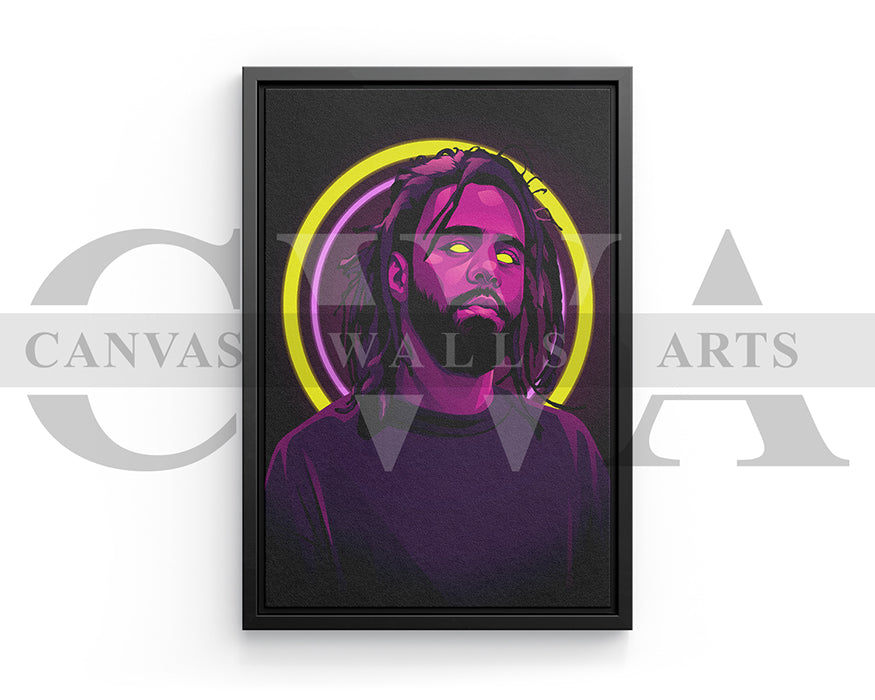 J Cole Canvas Wall Art
