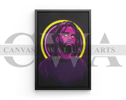 J Cole Canvas Wall Art