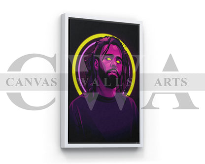 J Cole Canvas Wall Art