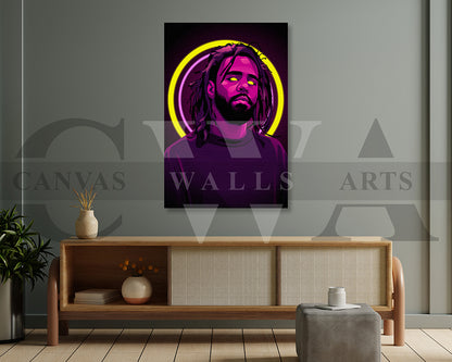 J Cole Canvas Wall Art