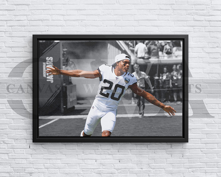 Jalen Ramsey Black & White Canvas Art American Football Canvas Wall Art