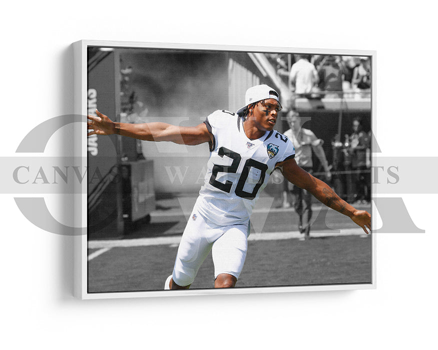 Jalen Ramsey Black & White Canvas Art American Football Canvas Wall Art