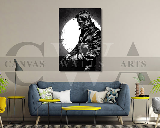 James Bond Canvas Wall Art Abstract Movie Poster