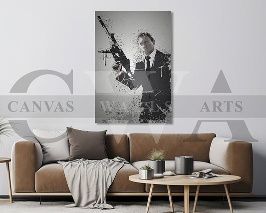 James Bond Canvas Wall Art