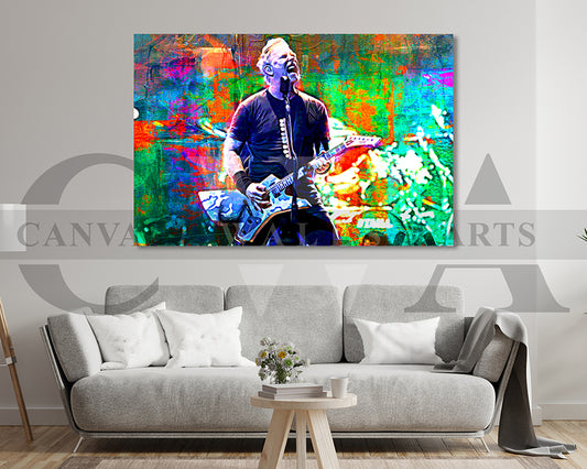 James Hetfield Canvas Wall Art
