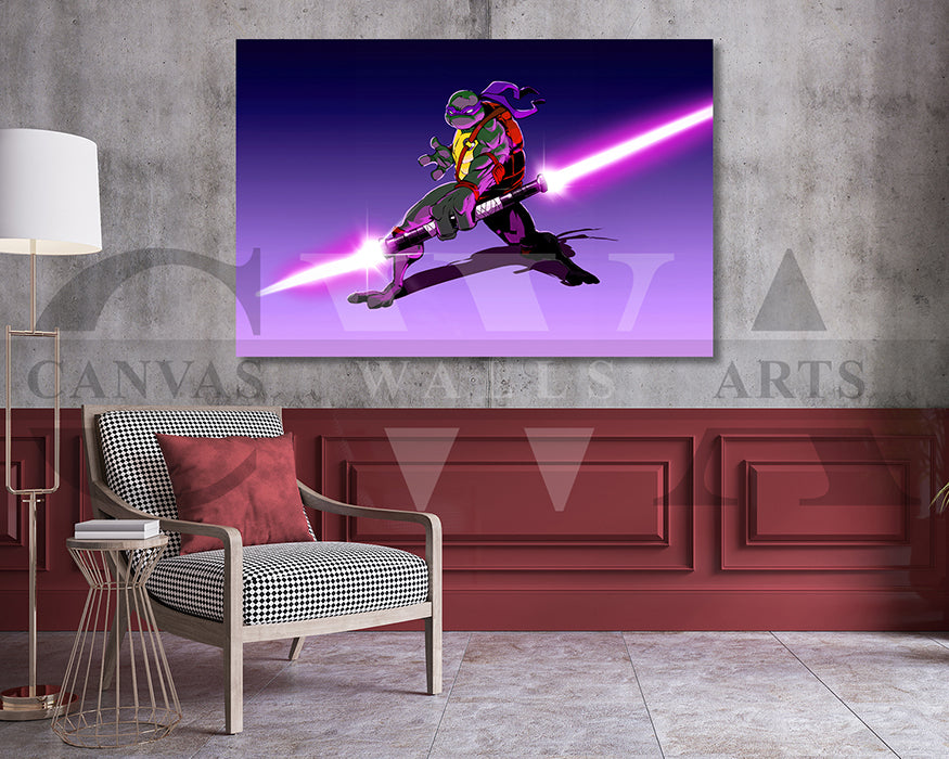 Jedi Donatello Canvas Wall Art