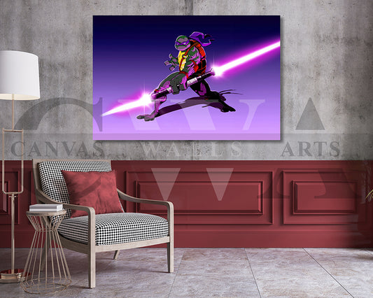 Jedi Donatello Canvas Wall Art