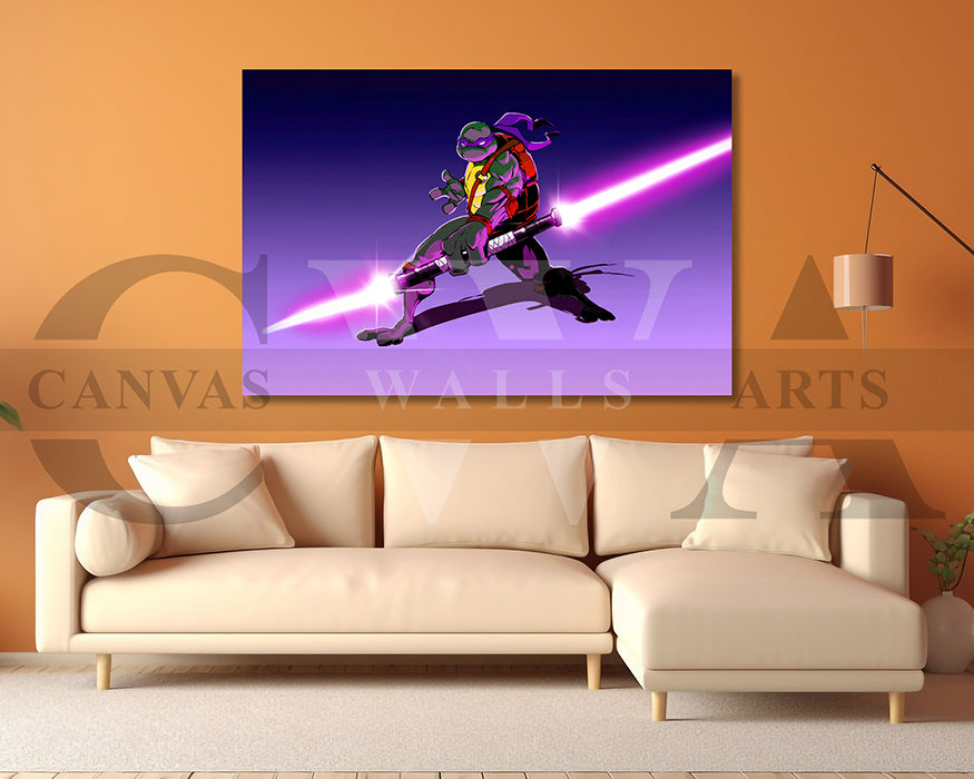 Jedi Donatello Canvas Wall Art