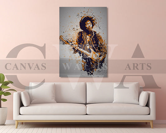 Jimi Hendrix Canvas Wall Art