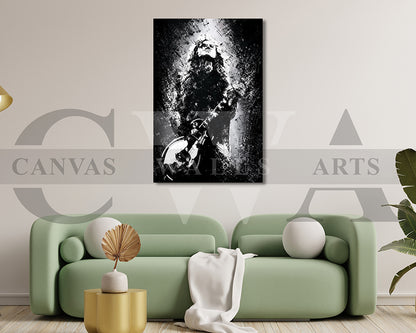 Jimmy Page Canvas Wall Art Abstract Music Poster