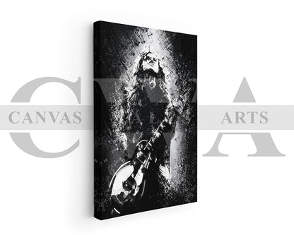 Jimmy Page Canvas Wall Art Abstract Music Poster