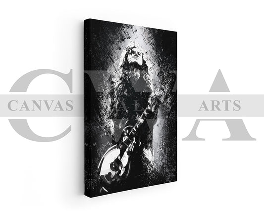 Jimmy Page Canvas Wall Art Abstract Music Poster
