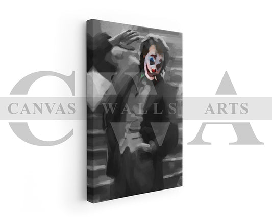 Jocker Canvas Wall Art Abstract Movie Poster