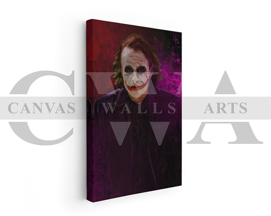 Jocker Canvas Wall Art Abstract Movie Poster