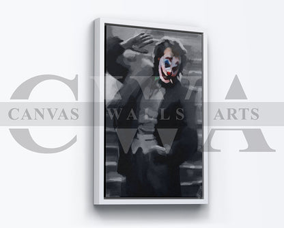 Jocker Canvas Wall Art Abstract Movie Poster