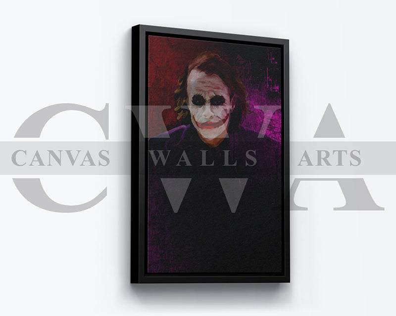 Jocker Canvas Wall Art Abstract Movie Poster