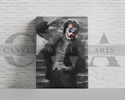 Jocker Canvas Wall Art Abstract Movie Poster
