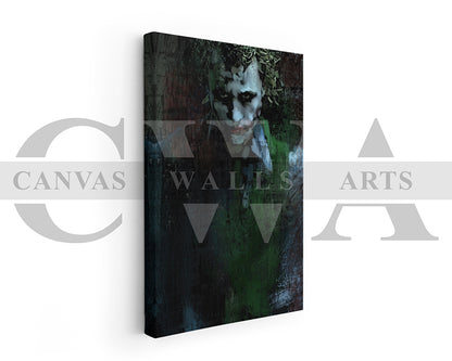 Jocker Canvas Wall Art Abstract Movie Poster