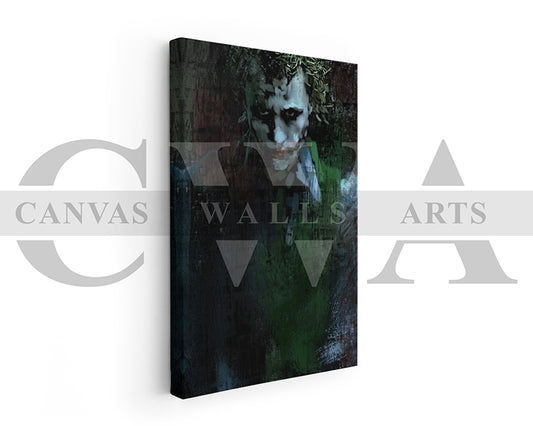 Jocker Canvas Wall Art Abstract Movie Poster