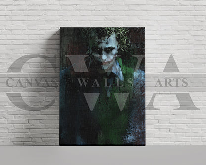 Jocker Canvas Wall Art Abstract Movie Poster