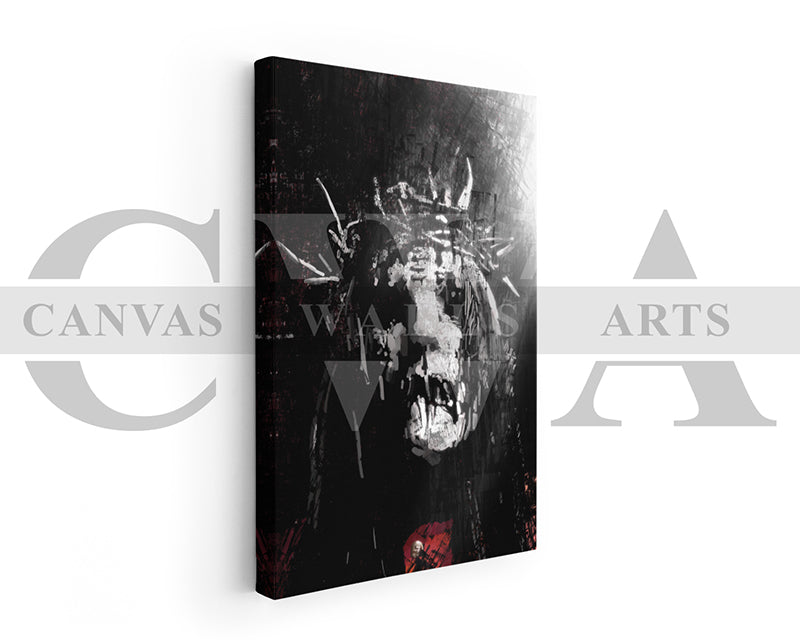 Joey Jordison Canvas Wall Art Abstract Music Poster