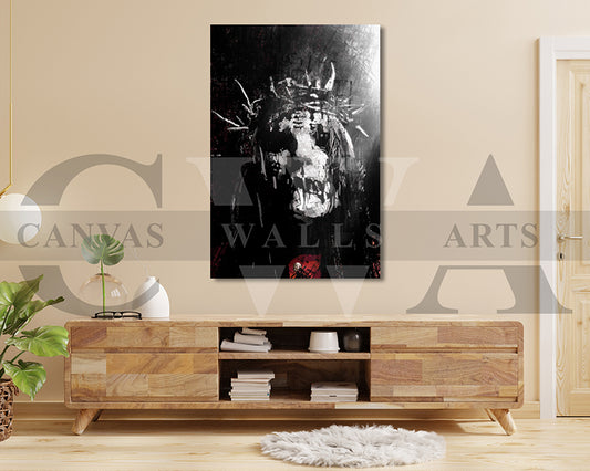 Joey Jordison Canvas Wall Art Abstract Music Poster