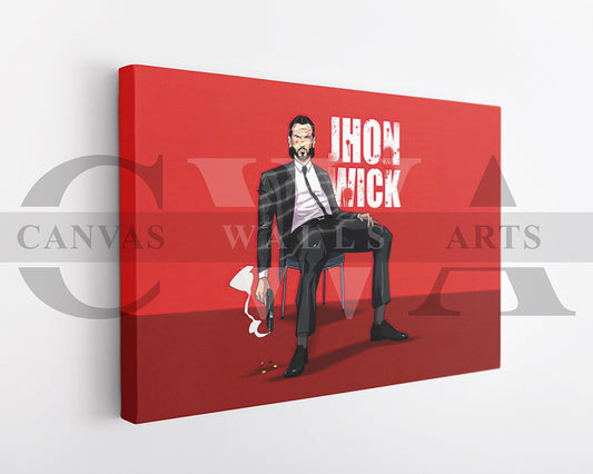John Wick Canvas Frame