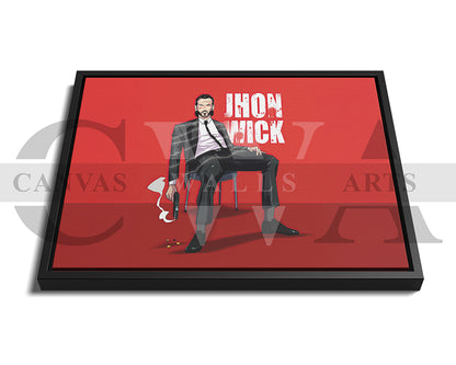 John Wick Canvas Frame