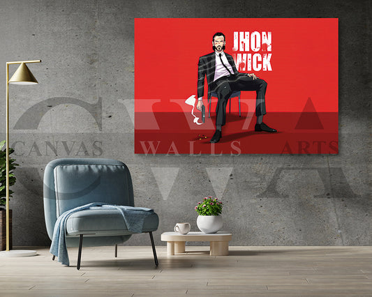 John Wick Canvas Frame