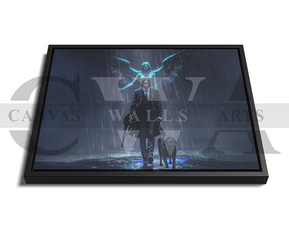 John Wick Canvas Wall Art Movie Poster Print