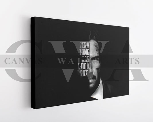 John Wick Canvas Wall Art