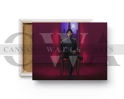 John Wick Canvas Wall Art