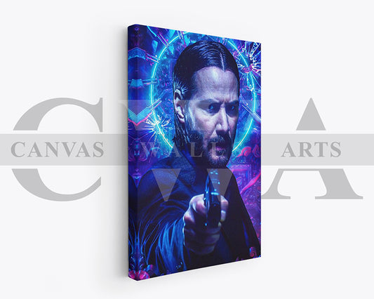 John Wick Canvas Wall Art Movie Poster Print