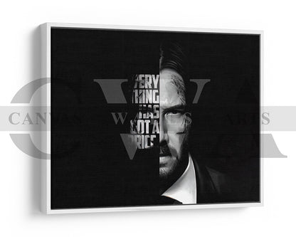 John Wick Canvas Wall Art