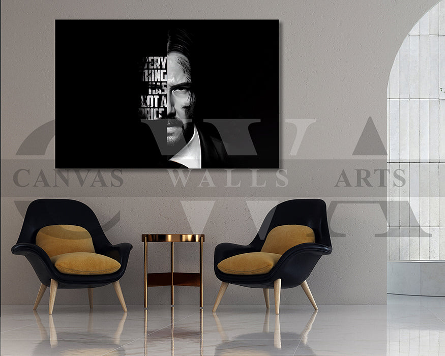 John Wick Canvas Wall Art