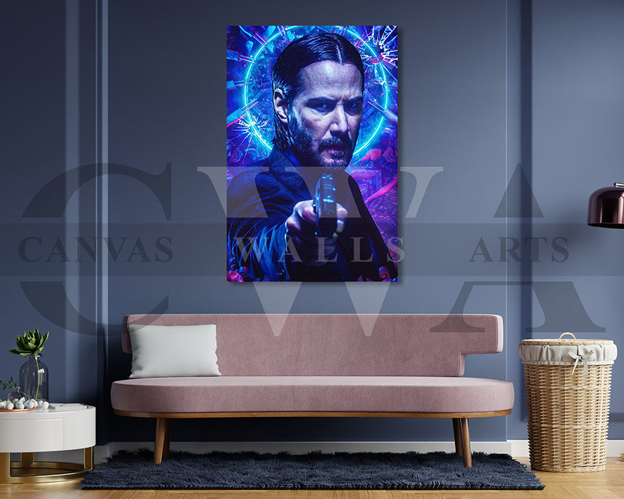 John Wick Canvas Wall Art Movie Poster Print