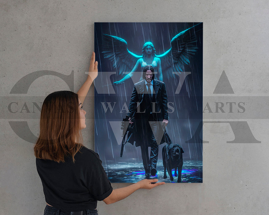 John Wick Master of Vengeance Canvas Wall Art