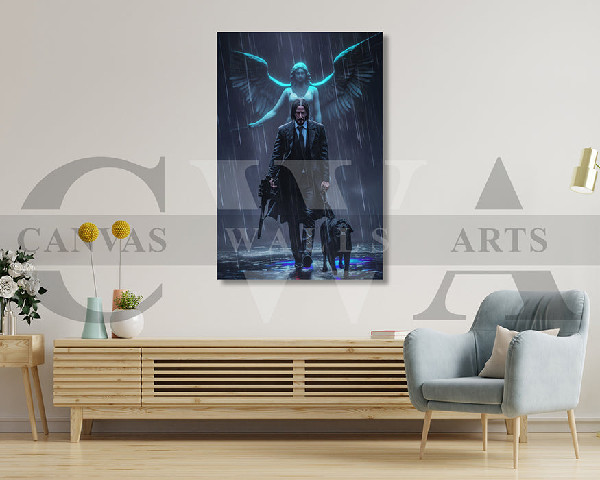 John Wick Master of Vengeance Canvas Wall Art