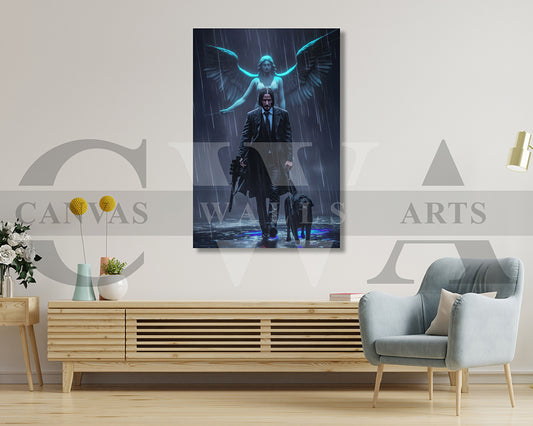 John Wick Master of Vengeance Canvas Wall Art