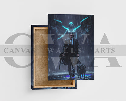 John Wick Master of Vengeance Canvas Wall Art