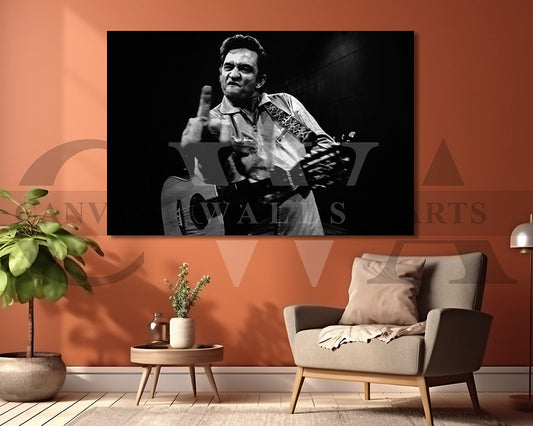 Johnny Cash Canvas Wall Art