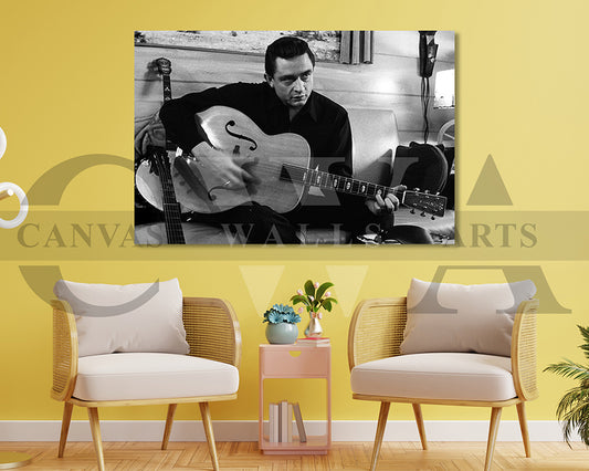 Johnny Cash Canvas Wall Decor